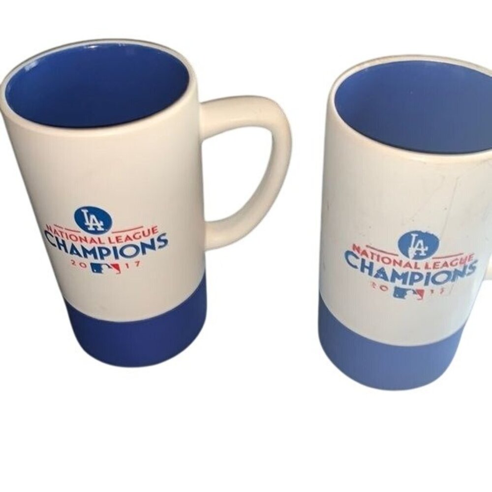 Los Angeles Dodgers National League Champions 2017 Ceramic Mug Set By Gold Bond